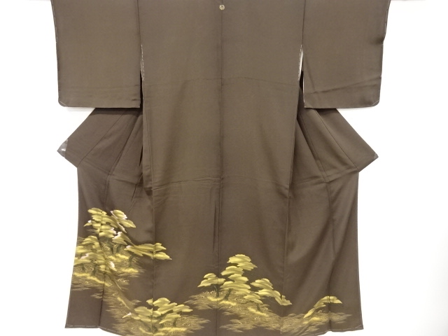 リサイクル　金彩松原模様刺繍一つ紋色留袖
